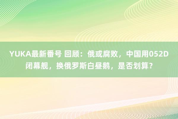 YUKA最新番号 回顾：俄或腐败，中国用052D闭幕舰，换俄罗斯白昼鹅，是否划算？