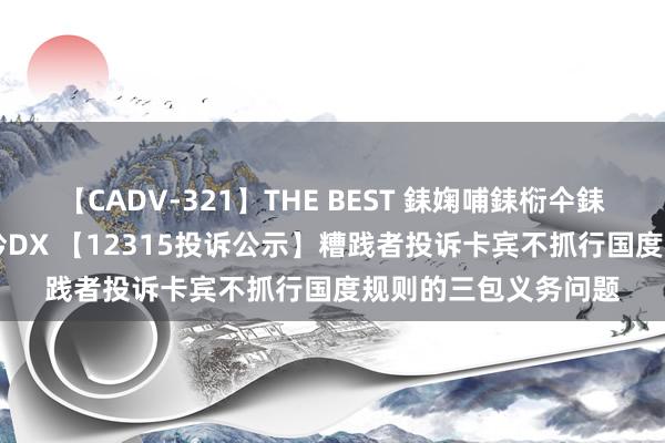 【CADV-321】THE BEST 銇婅哺銇椼仐銇俱仚銆?50浜?鏅傞枔DX 【12315投诉公示】糟践者投诉卡宾不抓行国度规则的三包义务问题