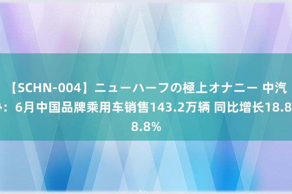 【SCHN-004】ニューハーフの極上オナニー 中汽协：6月中国品牌乘用车销售143.2万辆 同比增长18.8%