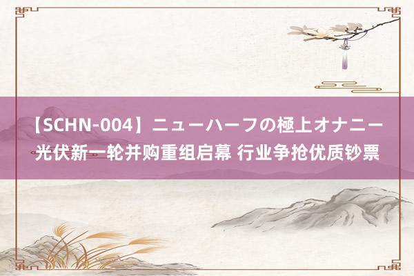 【SCHN-004】ニューハーフの極上オナニー 光伏新一轮并购重组启幕 行业争抢优质钞票