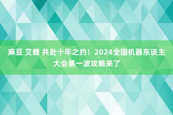 麻豆 艾鲤 共赴十年之约！2024全国机器东谈主大会第一波攻略来了